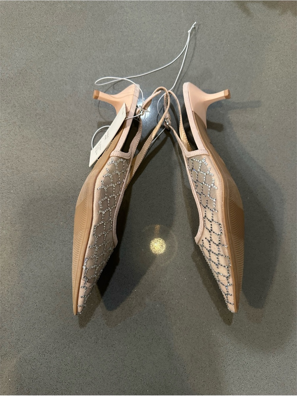 A New Day Gigi Embellished Slingback Kitten Heels - Size 11 - Picture 10 of 12